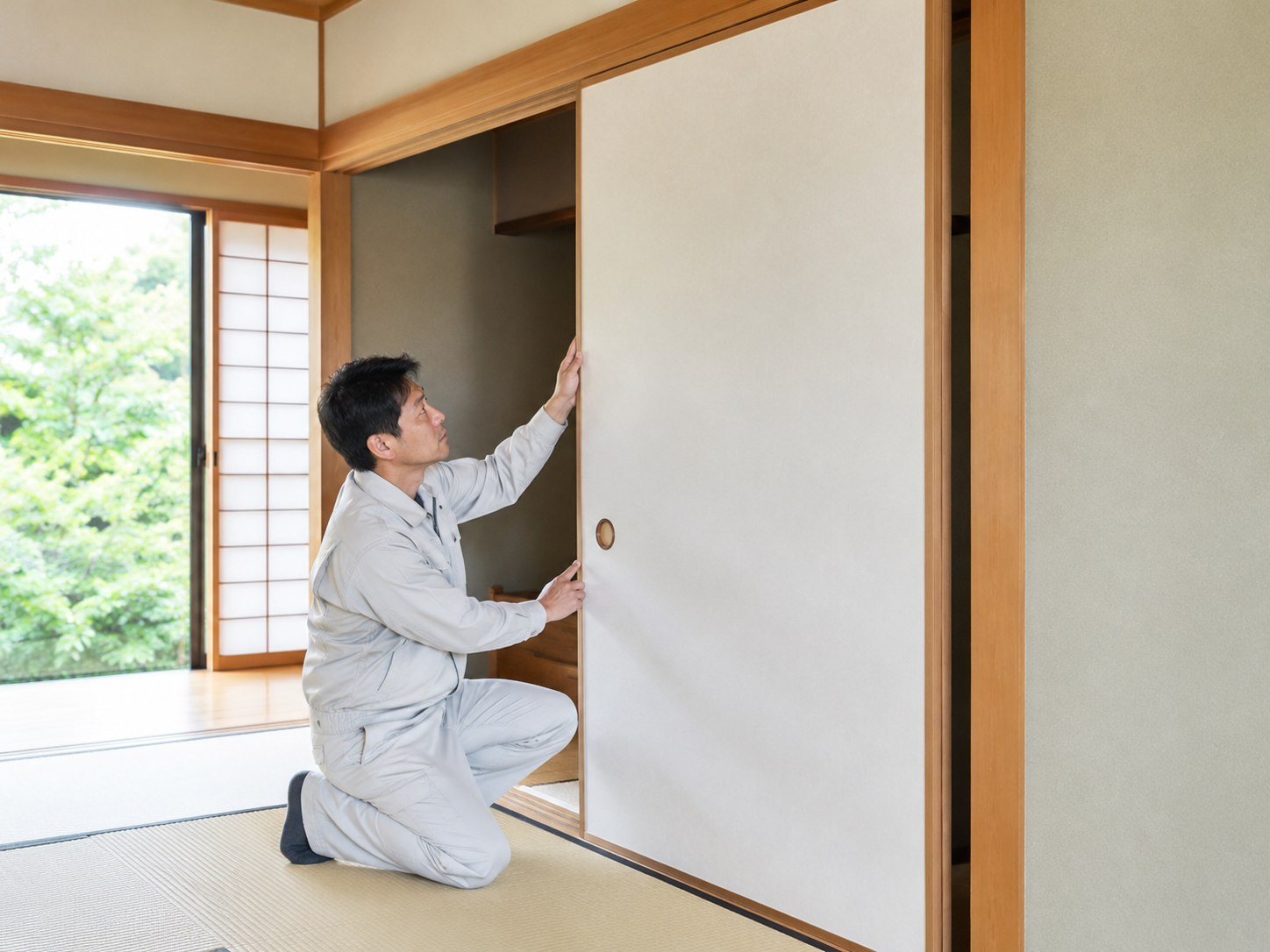 一般住宅 和室の襖張替え（4枚）